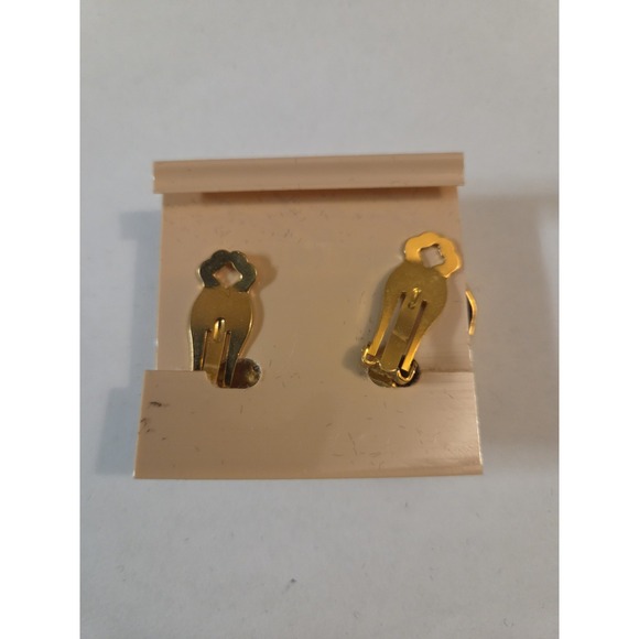 Vintage Kenneth J Lane clip on earrings - Picture 2 of 5